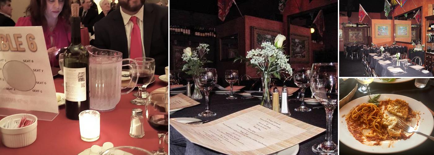 An intimate table inside La Terrazza